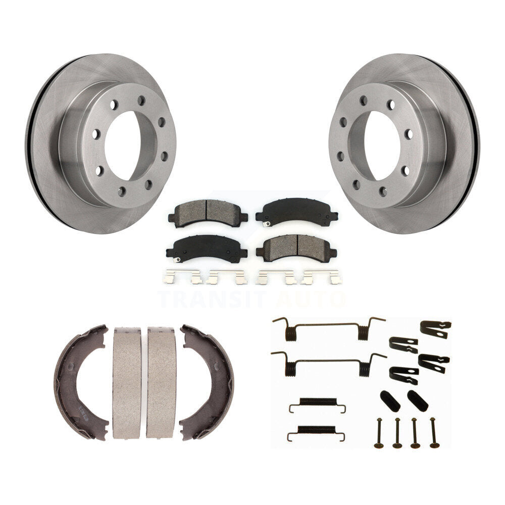 Kit de quincaillerie pour chaussures de stationnement, Rotors à disque arrière, plaquettes semi-métalliques, pour Chevrolet GM