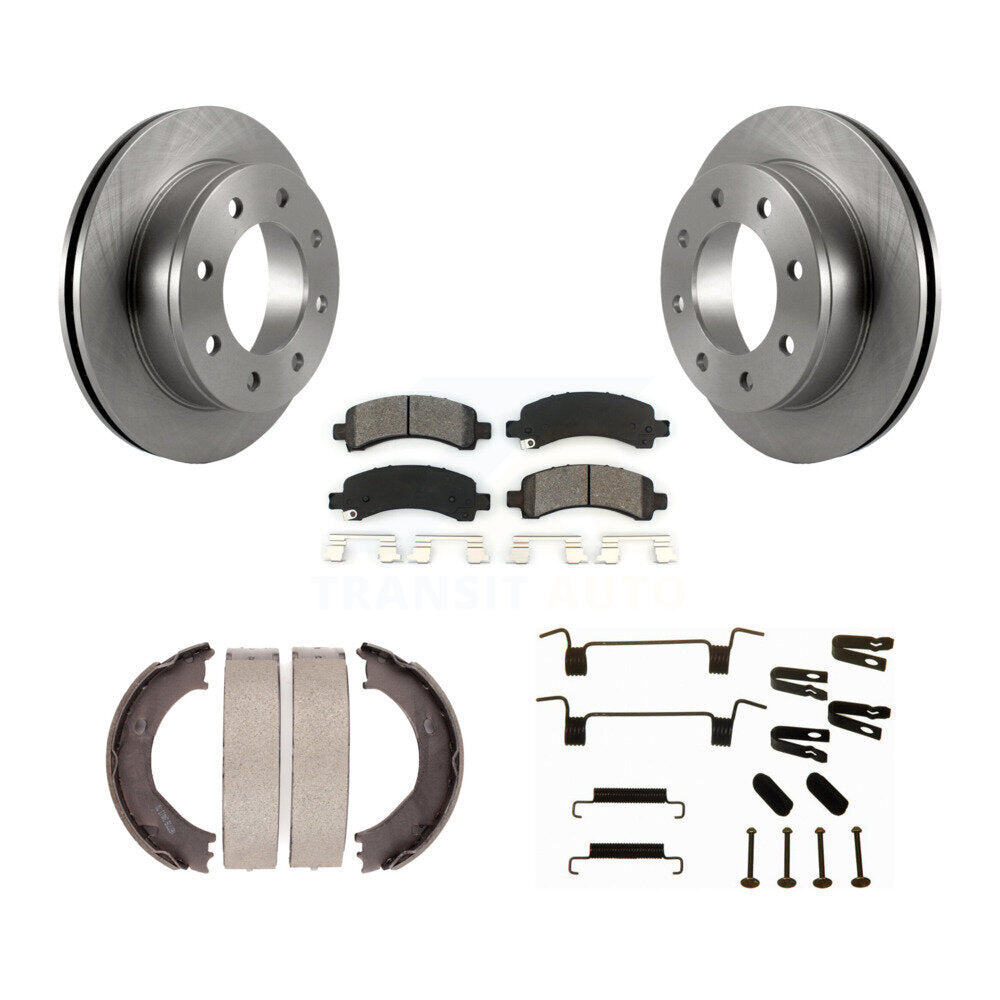 Kit de quincaillerie pour chaussures de stationnement, Rotors à disque arrière, plaquettes semi-métalliques, pour Chevrolet GM