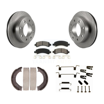 Kit de quincaillerie pour chaussures de stationnement, Rotors à disque arrière, plaquettes semi-métalliques, pour Chevrolet GM