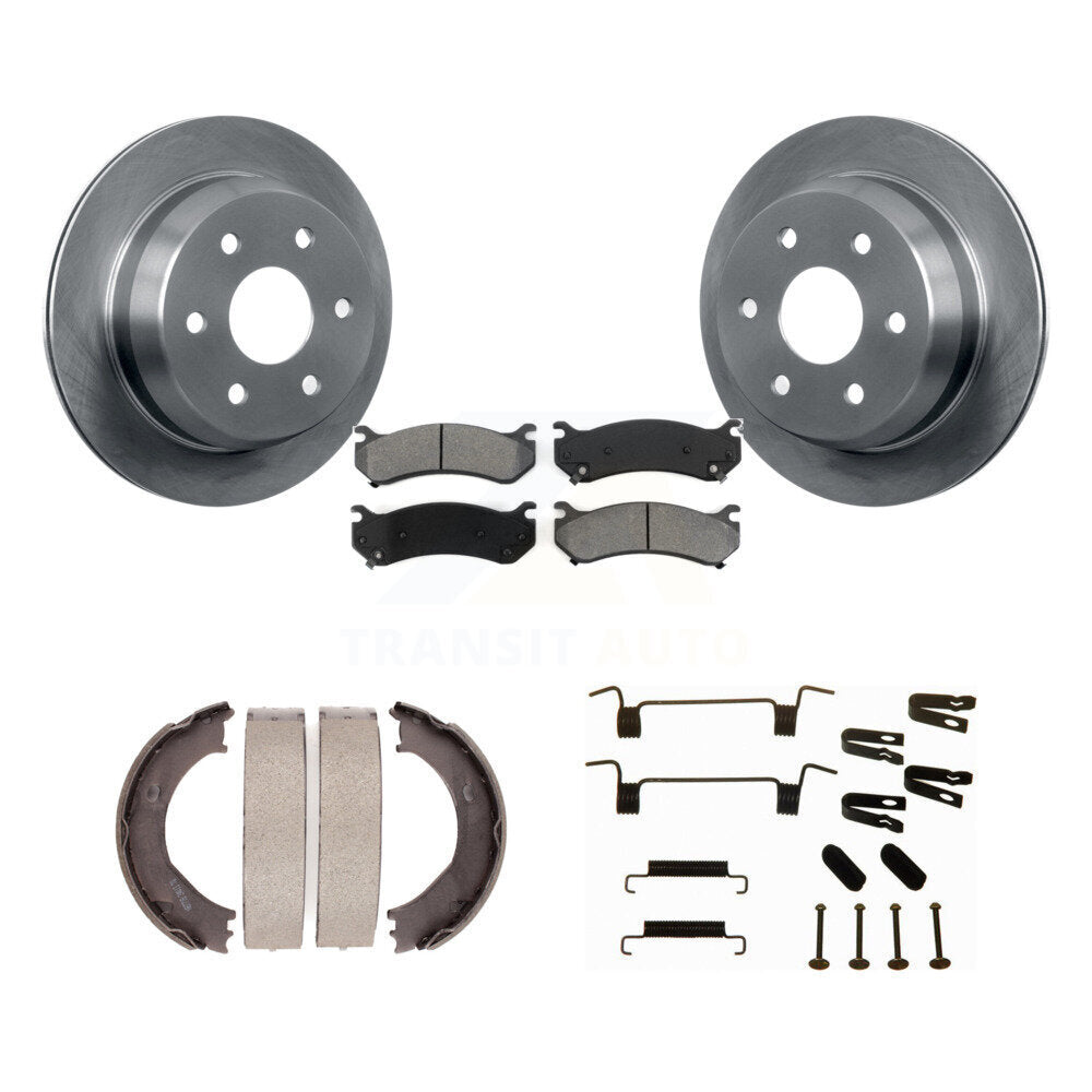 Kit de quincaillerie pour chaussures de stationnement, Rotors à disque arrière, plaquettes semi-métalliques, pour Chevrolet HD