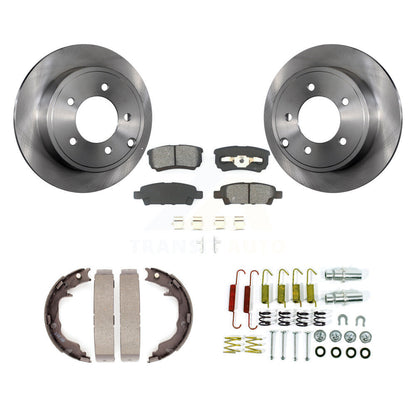 Kit de quincaillerie pour chaussures de stationnement, Rotors à disque arrière, plaquettes semi-métalliques, pour Jeep Patriot