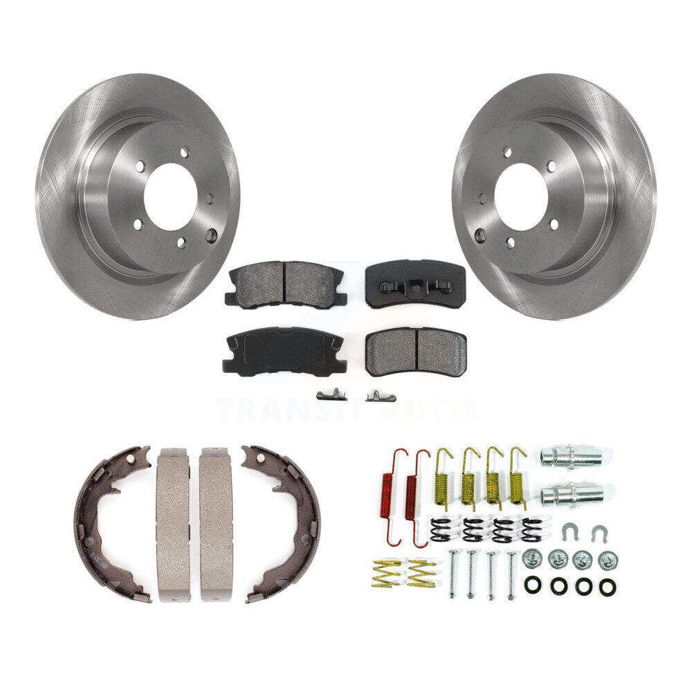 Kit de quincaillerie pour chaussures de stationnement, Rotors à disque arrière, plaquettes semi-métalliques, pour Jeep Patriot