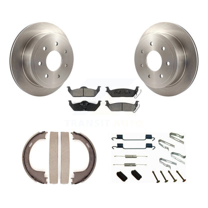 Kit de quincaillerie pour chaussures de stationnement, Rotors à disque arrière, plaquettes semi-métalliques, pour Ford F-150 L