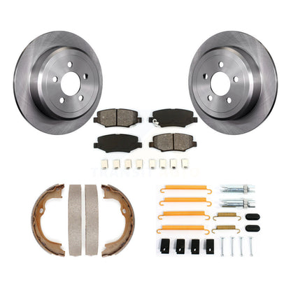 Kit de quincaillerie pour chaussures de stationnement, Rotors à disque arrière, plaquettes semi-métalliques, pour Jeep Liberty