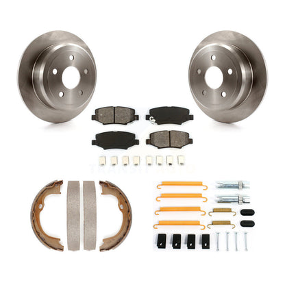 Kit de quincaillerie pour chaussures de stationnement, Rotors à disque arrière, plaquettes semi-métalliques, pour Jeep Wrangle
