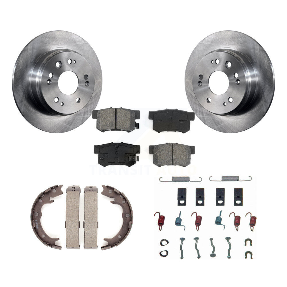 Rotors à disque arrière, patins semi-métalliques, chaussures de stationnement et Kit de matériel pour Honda CR-V