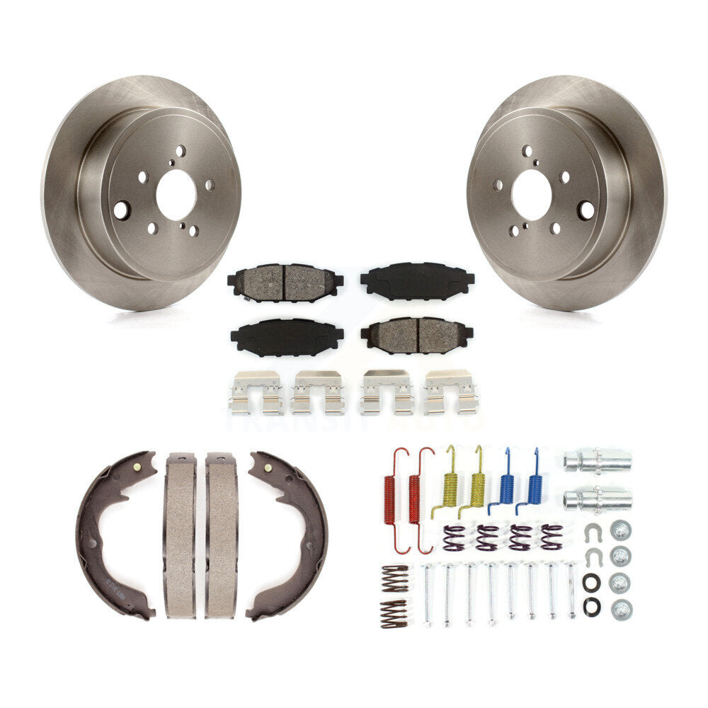 Kit de quincaillerie pour chaussures de frein de stationnement, Rotors à disque arrière, plaquettes semi-métalliques, pour Subaru