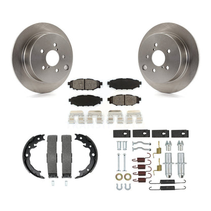 Rotors à disque arrière, patins semi-métalliques, chaussures de stationnement et Kit de quincaillerie pour Subaru X