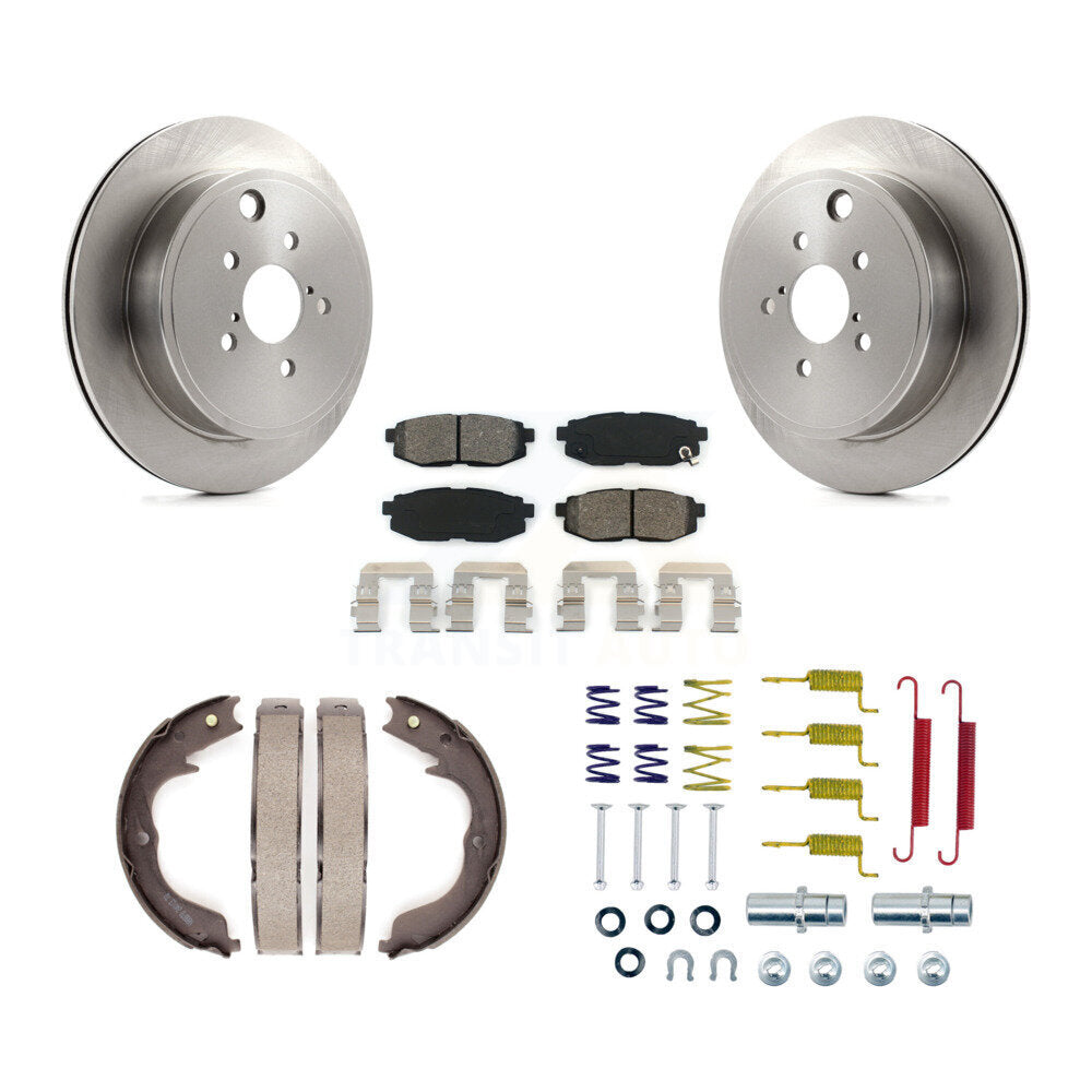 Kit de quincaillerie pour chaussures de stationnement, Rotors à disque arrière, plaquettes semi-métalliques, pour Subaru Legac