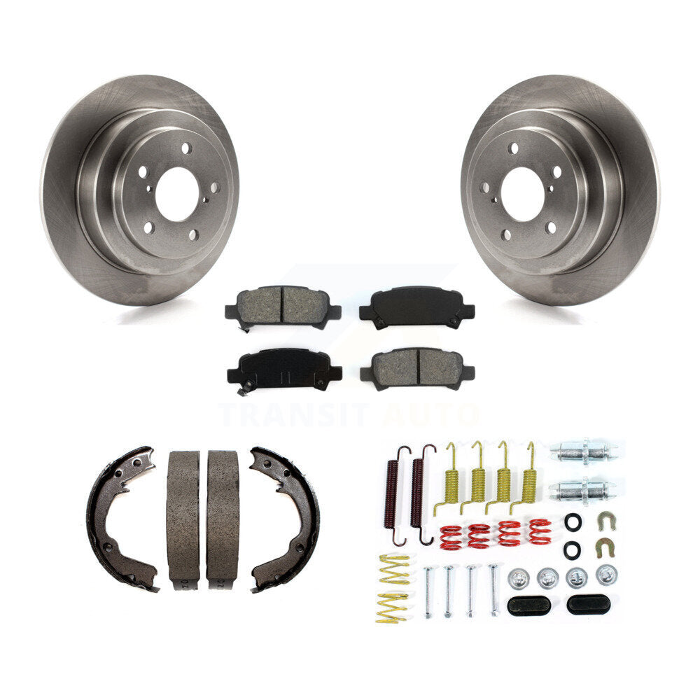 Kit de quincaillerie pour chaussures de frein de stationnement, Rotors à disque arrière, plaquettes semi-métalliques, pour Subaru
