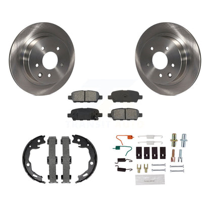 Kit de quincaillerie pour chaussures de stationnement, Rotors à disque arrière, plaquettes semi-métalliques, pour Nissan Rogue