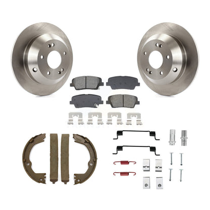 Kit de quincaillerie pour chaussures de stationnement, Rotors à disque arrière, plaquettes semi-métalliques, pour Hyundai Sant