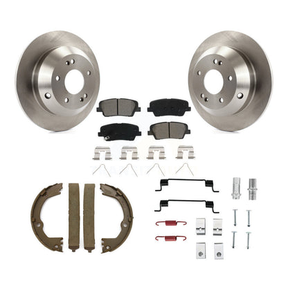 Kit de quincaillerie pour chaussures de stationnement, Rotors à disque arrière, plaquettes semi-métalliques, pour Hyundai Sant