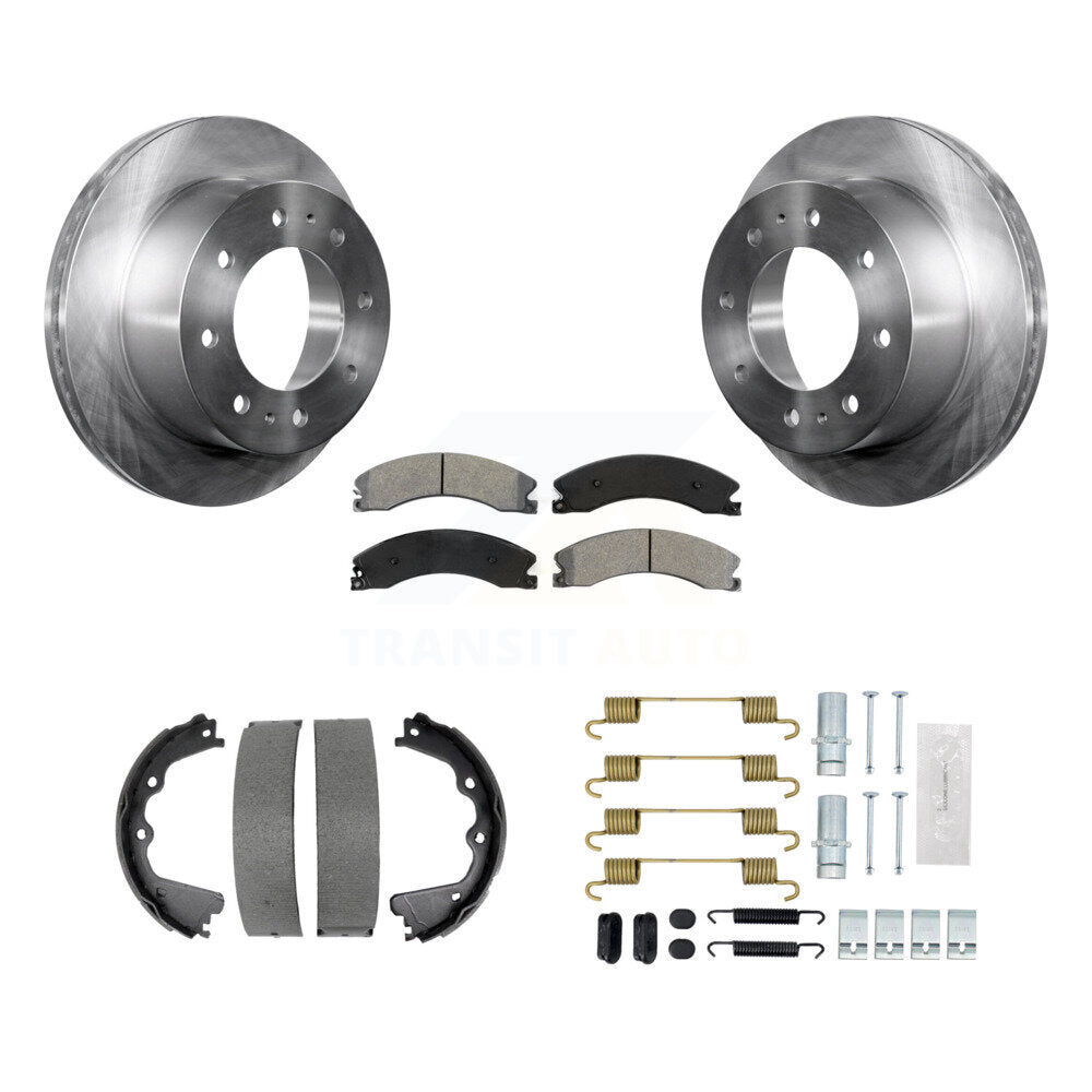 Kit de quincaillerie pour chaussures de stationnement, Rotors à disque arrière, plaquettes semi-métalliques, pour GMC Sierra H