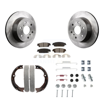 Kit de quincaillerie pour chaussures de stationnement, Rotors à disque arrière, plaquettes semi-métalliques, pour GMC Chevrole