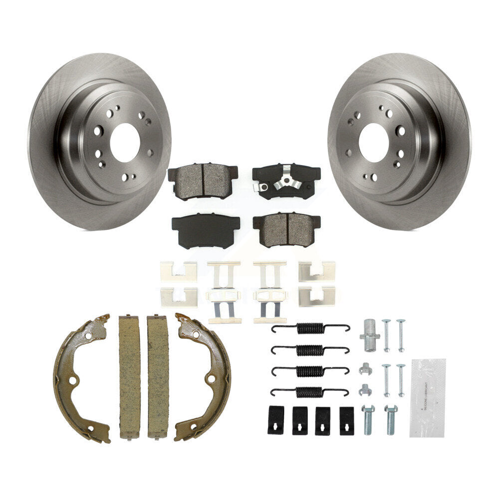 Kit de quincaillerie pour chaussures de stationnement, Rotors à disque arrière, plaquettes semi-métalliques, pour Honda Accord