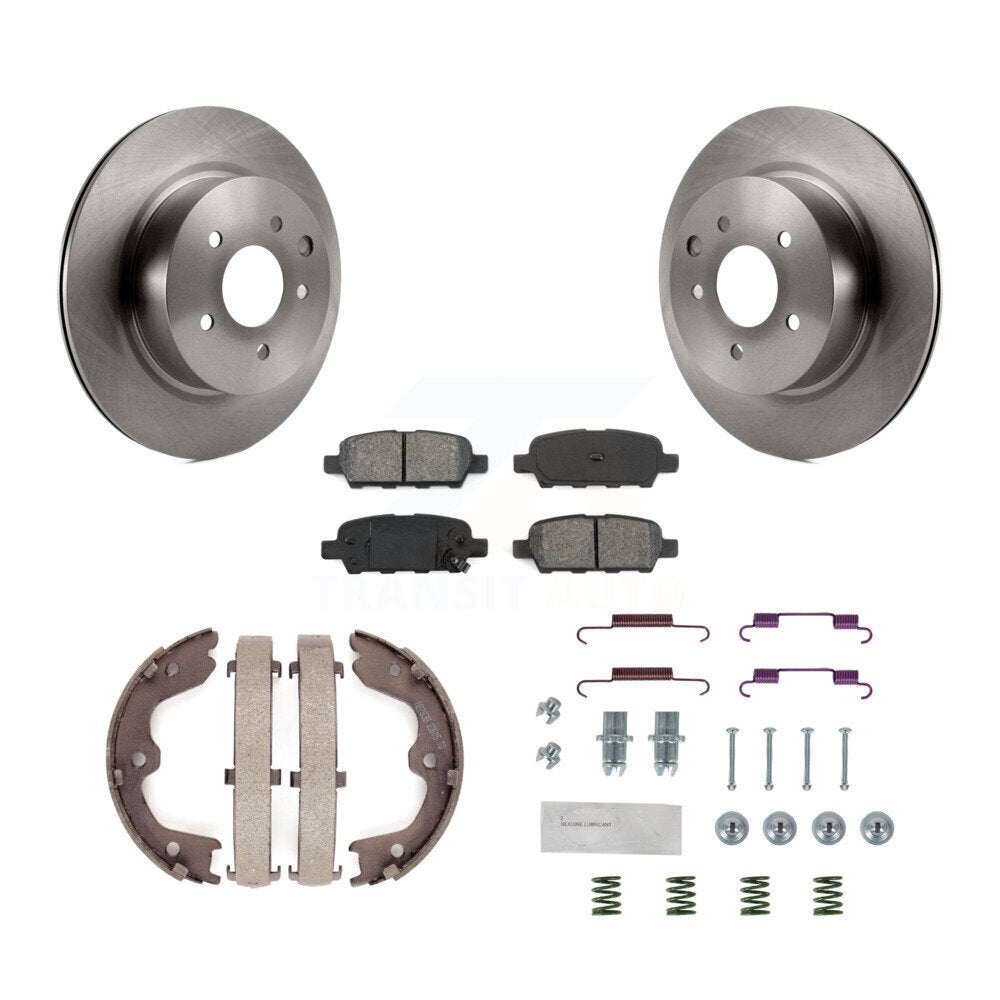 Kit de quincaillerie pour chaussures de stationnement, Rotors à disque arrière, plaquettes semi-métalliques, pour INFINITI G37