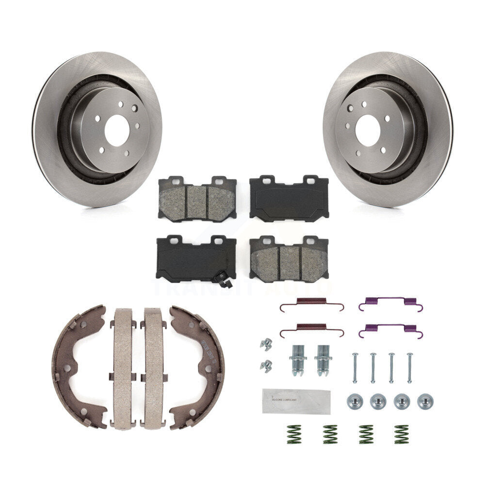 Kit de quincaillerie pour chaussures de stationnement, Rotors à disque arrière, plaquettes semi-métalliques, pour INFINITI G37