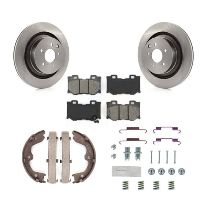 Kit de quincaillerie pour chaussures de stationnement, Rotors à disque arrière, plaquettes semi-métalliques, pour INFINITI G37