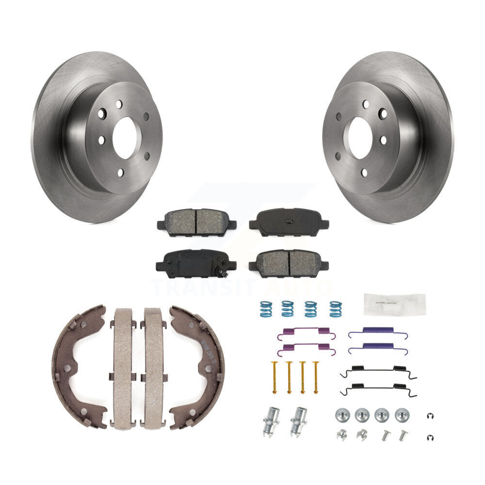Kit de quincaillerie pour chaussures de stationnement, Rotors à disque arrière, plaquettes semi-métalliques, pour Nissan Altim