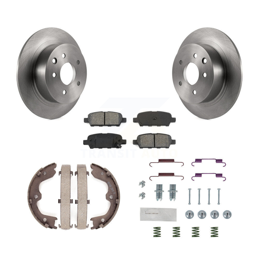 Kit de quincaillerie pour chaussures de stationnement, Rotors à disque arrière, plaquettes semi-métalliques, pour Nissan Altim