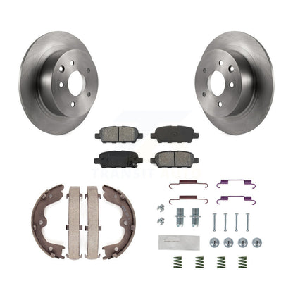 Kit de quincaillerie pour chaussures de stationnement, Rotors à disque arrière, plaquettes semi-métalliques, pour Nissan Altim