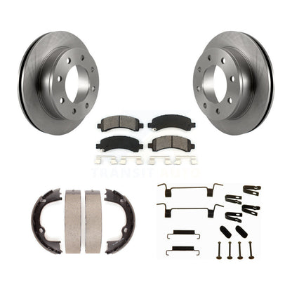 Kit de quincaillerie pour chaussures de stationnement, Rotors à disque arrière, plaquettes semi-métalliques, pour Chevrolet GM