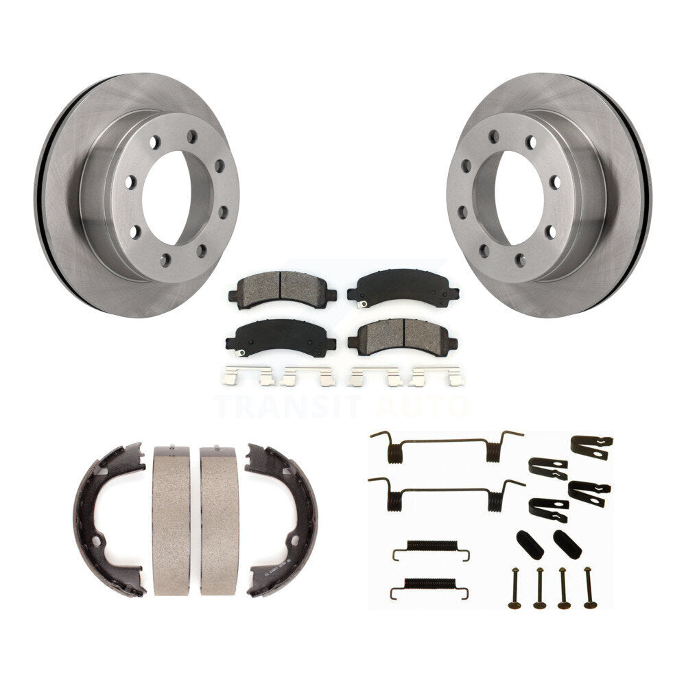 Kit de quincaillerie pour chaussures de stationnement, Rotors à disque arrière, plaquettes semi-métalliques, pour Chevrolet GM