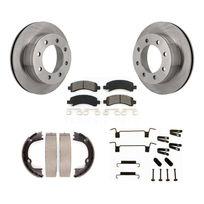 Kit de quincaillerie pour chaussures de stationnement, Rotors à disque arrière, plaquettes semi-métalliques, pour Chevrolet GM