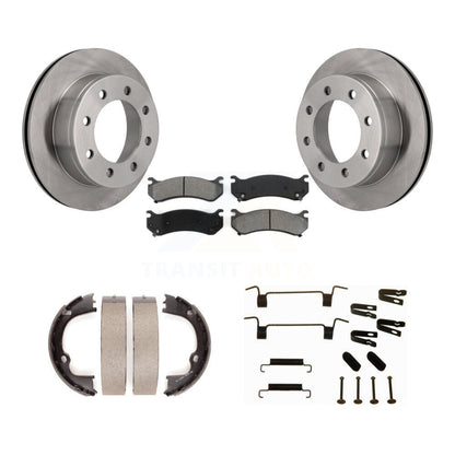 Kit de quincaillerie pour chaussures de stationnement, Rotors à disque arrière, plaquettes semi-métalliques, pour Chevrolet GM