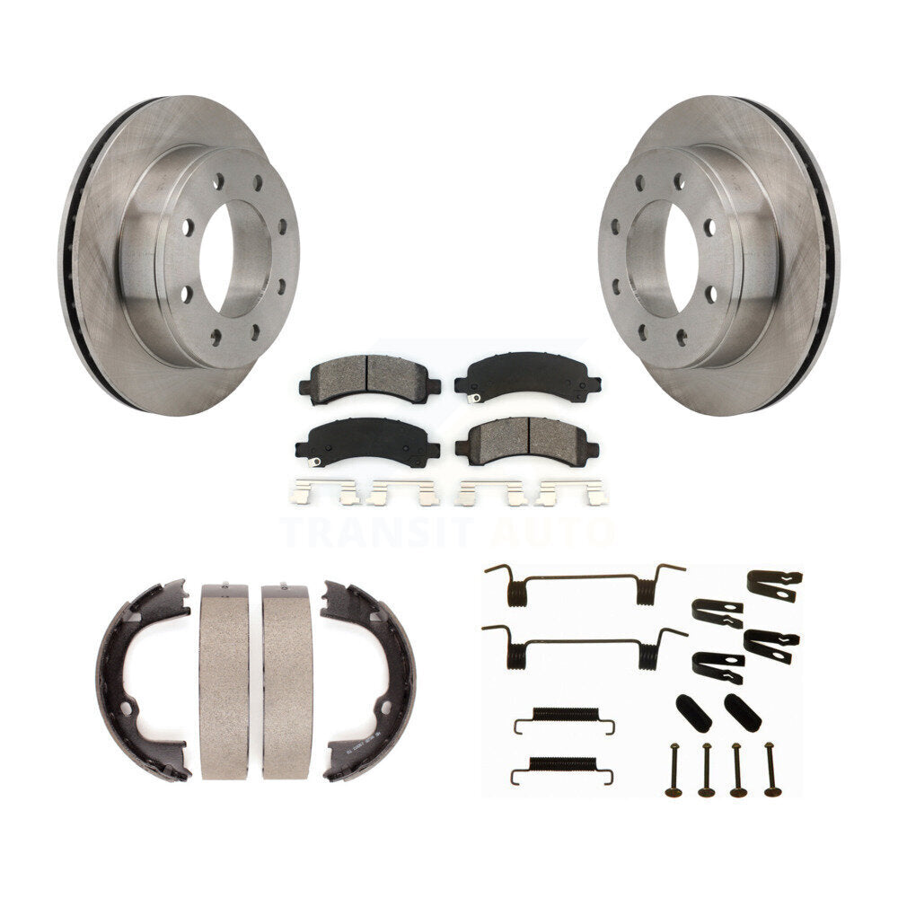 Kit de quincaillerie pour chaussures de stationnement, Rotors à disque arrière, plaquettes semi-métalliques, pour Chevrolet GM