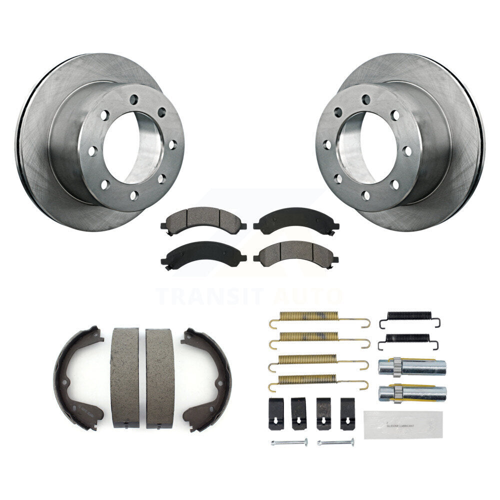 Kit de quincaillerie pour chaussures de stationnement, Rotors à disque arrière, plaquettes semi-métalliques, pour Chevrolet GM