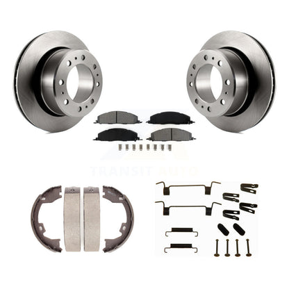 Kit de quincaillerie pour chaussures de stationnement, Rotors à disque arrière, plaquettes semi-métalliques, pour Ram 3500 250