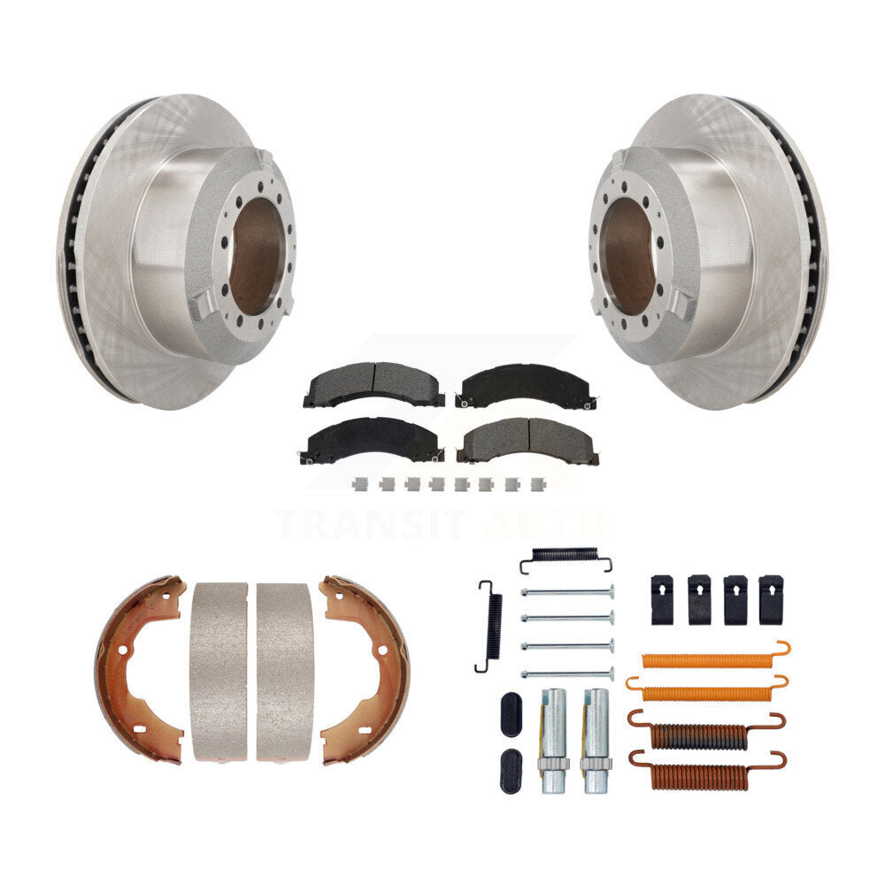 Kit de quincaillerie pour chaussures de stationnement, Rotors à disque arrière, plaquettes semi-métalliques, pour Ram Dodge 45