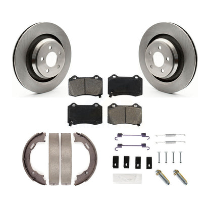 Kit de quincaillerie pour chaussures de stationnement, Rotors à disque arrière, plaquettes semi-métalliques, pour Dodge Charge