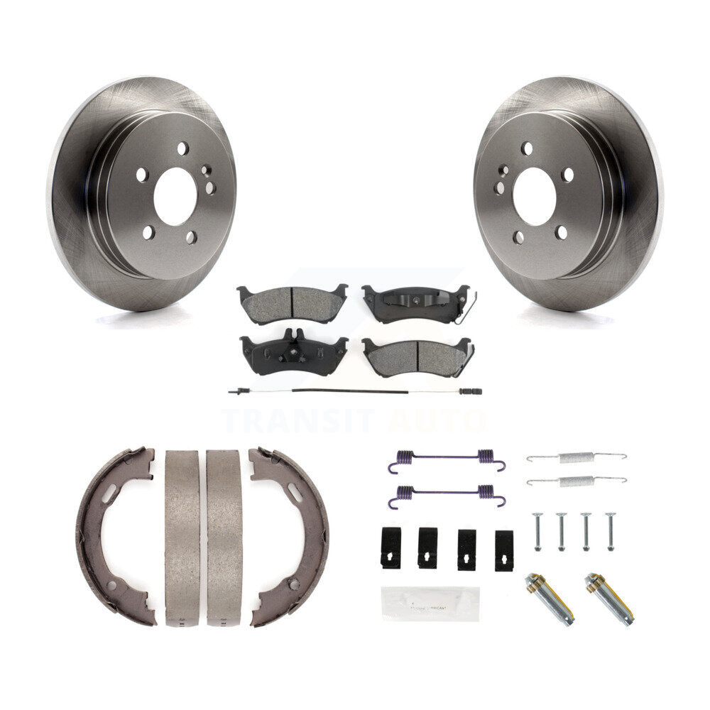 Kit de quincaillerie pour chaussures de stationnement, Rotors à disque arrière, plaquettes semi-métalliques, pour Mercedes-Ben