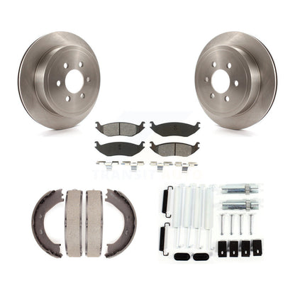 Kit de quincaillerie pour chaussures de stationnement, Rotors à disque arrière, plaquettes semi-métalliques, pour Dodge Durang