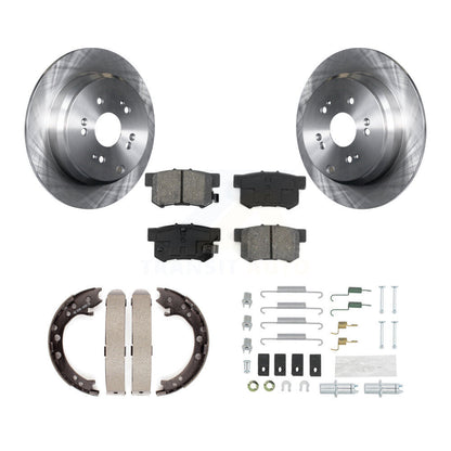 Rotors à disque arrière, patins semi-métalliques, chaussures de stationnement et Kit de quincaillerie pour Acura RD