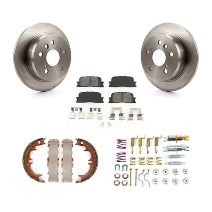 Kit de quincaillerie pour chaussures de stationnement, Rotors à disque arrière, plaquettes semi-métalliques, pour Toyota Camry