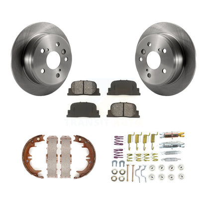 Kit de quincaillerie pour chaussures de stationnement, Rotors à disque arrière, plaquettes semi-métalliques, pour Toyota Camry