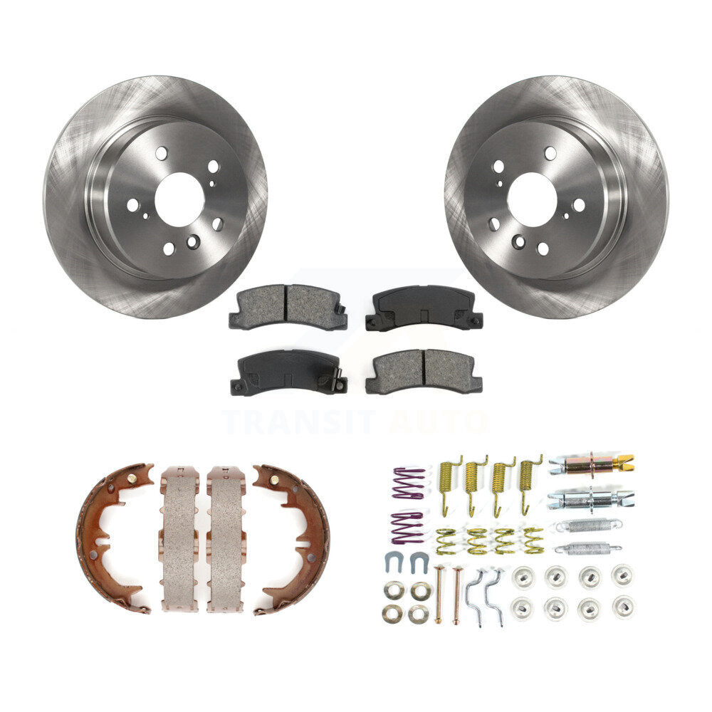 Rotors à disque arrière, patins semi-métalliques, chaussures de stationnement et Kit de matériel pour Lexus RX30