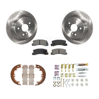 Rotors à disque arrière, patins semi-métalliques, chaussures de stationnement et Kit de matériel pour Lexus RX30