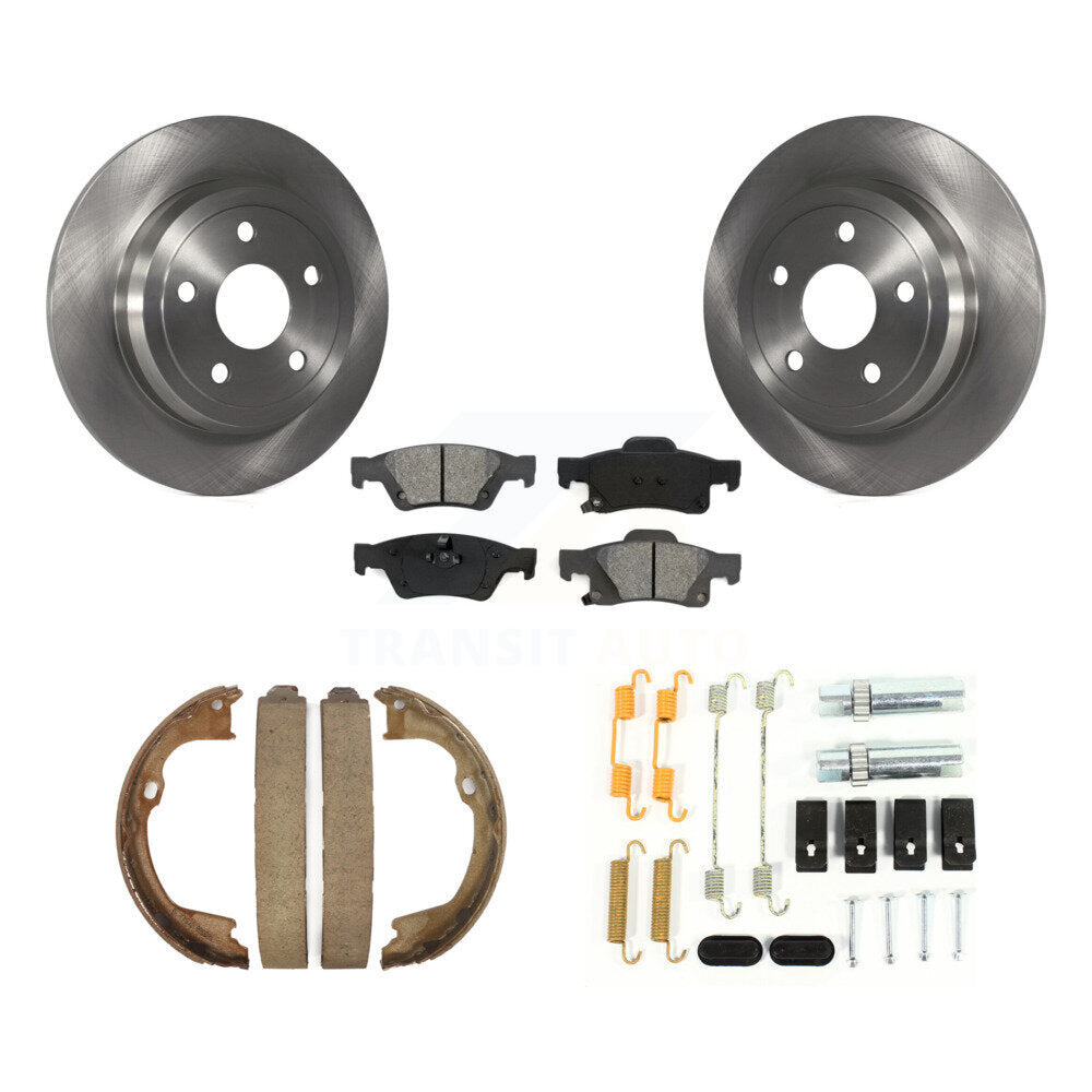Kit de quincaillerie pour chaussures de stationnement, Rotors à disque arrière, plaquettes semi-métalliques, pour Dodge Durang