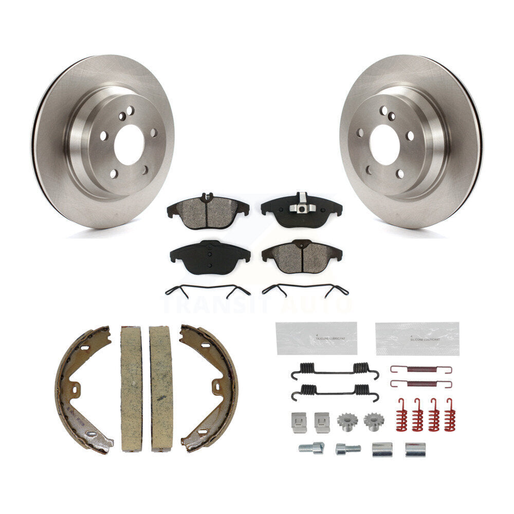 Kit de quincaillerie pour chaussures de stationnement, Rotors à disque arrière, plaquettes semi-métalliques, pour Mercedes-Ben