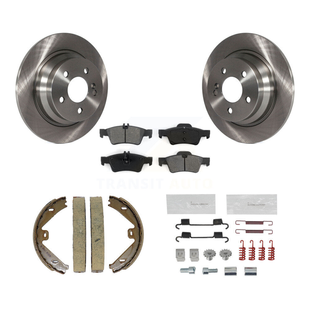 Kit de quincaillerie pour chaussures de stationnement, Rotors à disque arrière, plaquettes semi-métalliques, pour Mercedes-Ben