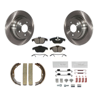 Rotors à disque arrière plaquettes semi-métalliques chaussures de frein de stationnement et Kit de matériel pour