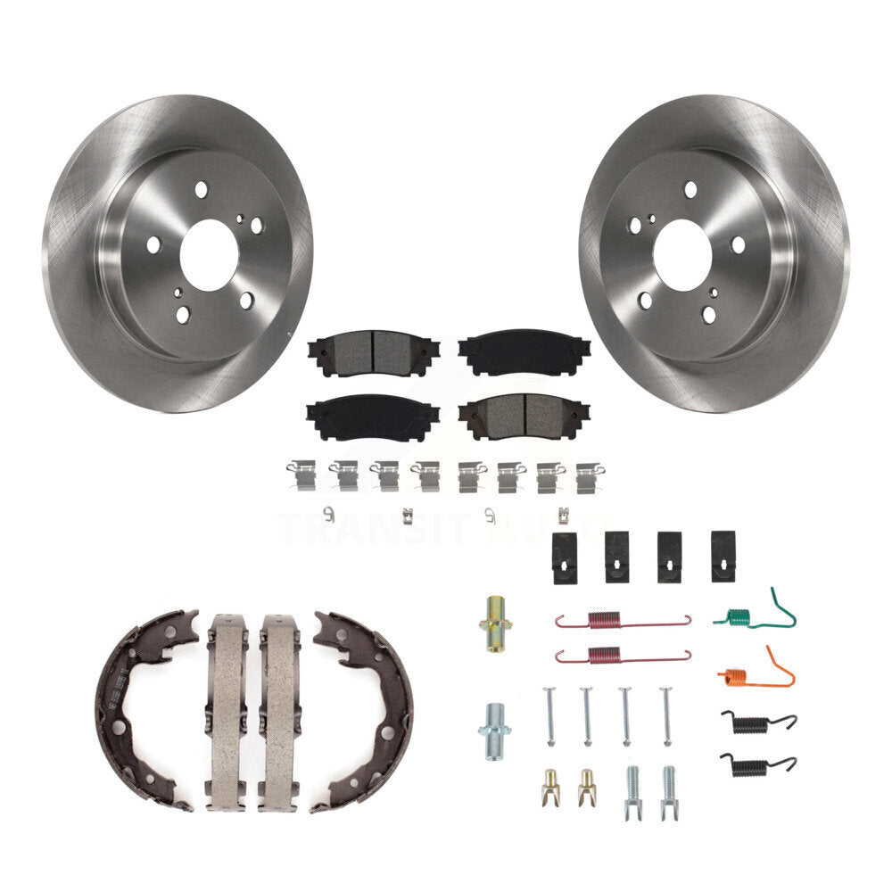 Kit de quincaillerie pour chaussures de stationnement, Rotors à disque arrière, plaquettes semi-métalliques, pour Toyota Camry