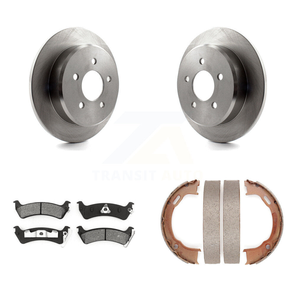 Kit de plaquettes semi-métalliques et de chaussures de stationnement pour disques arrière, pour Ford Explorer Sport