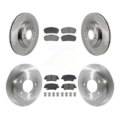Kit de rotors de frein à disque avant et arrière et plaquettes semi-métalliques pour Hyundai Elantra