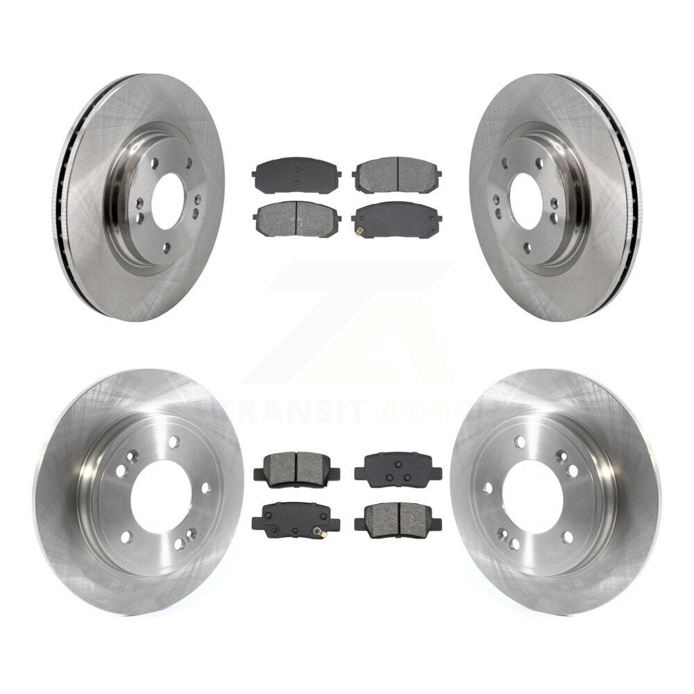 Kit de rotors de frein à disque avant et arrière et plaquettes semi-métalliques pour Hyundai Elantra